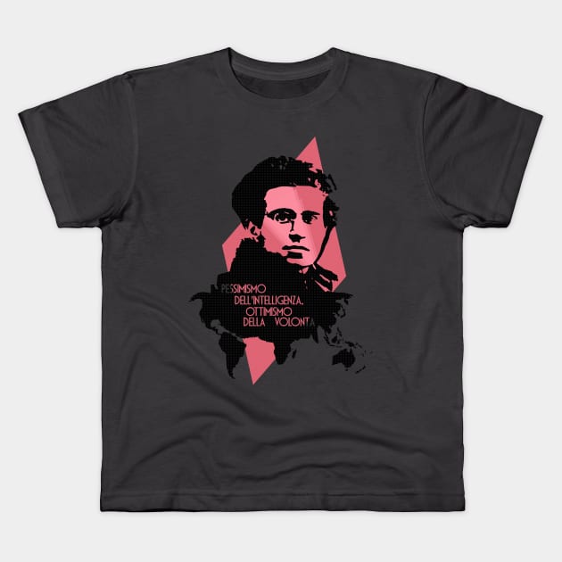 Gramsci Kids T-Shirt by sqilow